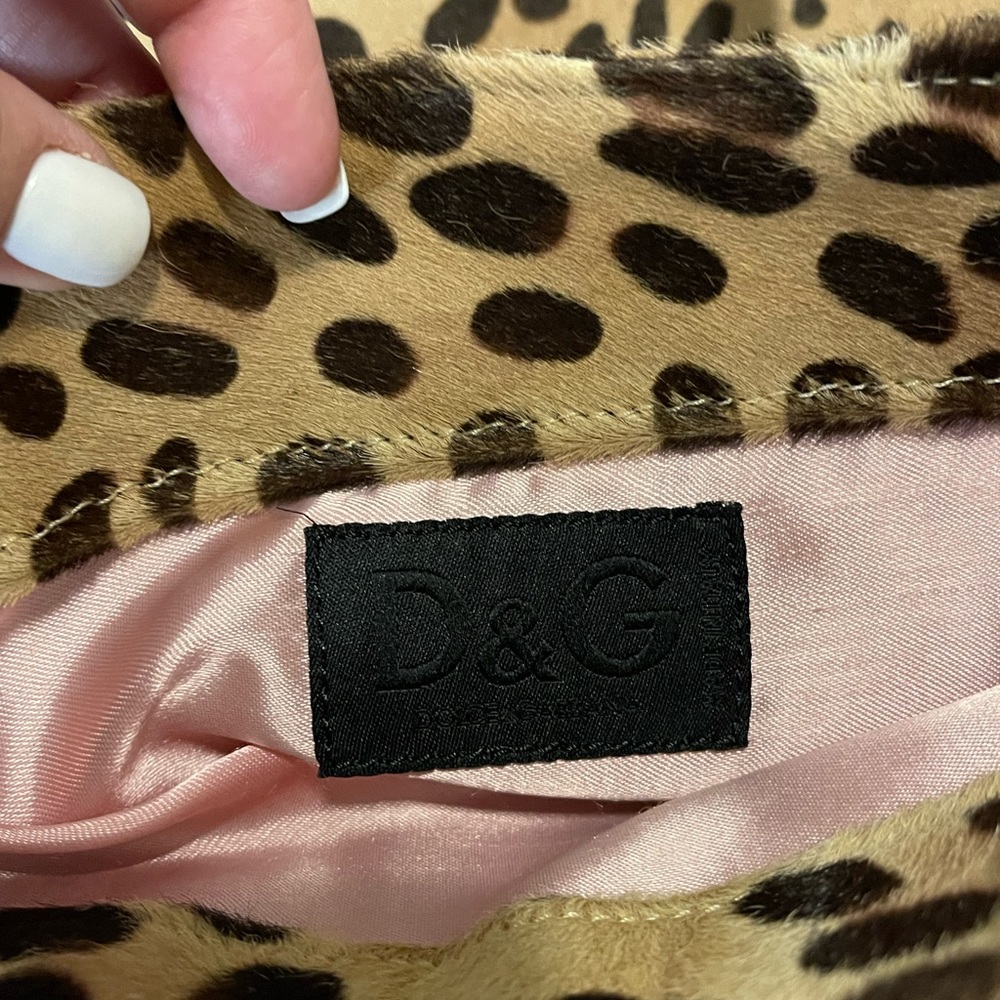 ♥️SOLD♥️🍀💁🏻‍♀️Dolce & Gabbana Leopard Pony Hair Tote🍀💁🏻‍♀️ - Picture 10 of 17